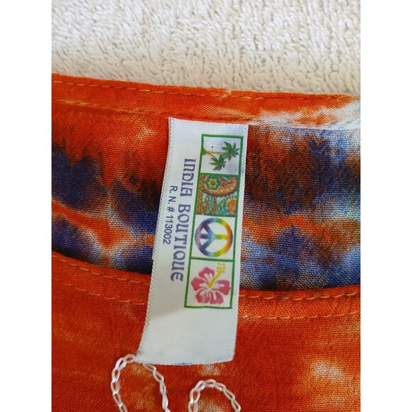 India Boutique Women’s Coverup‎ Free Size Multicolor Embroidery Bohemian Beachy - Picture 14 of 15